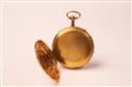 Goldene Spindeltaschenuhr mit Repetition - image-2