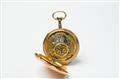 Goldene Louis XVI-Taschenuhr mit Repetition - image-2