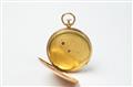 Goldene Herrentaschenuhr mit Repetition - image-2