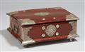 A Batavian silver-mounted tropical hardwood coffer - image-1