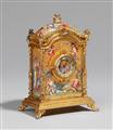 A rare Vienna miniature copper and enamel ornamental clock - image-3