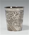 An unmarked silver Kiddush beaker. Presumably Silesian, ca. 1700. - image-1