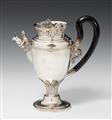 A Neoclassical Augsburg silver tea pot. Marks of Georg Christian Friedrich Temmler, 1814/15. - image-1