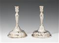 A pair of Hayn silver candlesticks. Marks of Johann Bernhard Schittig, ca. 1760/70. - image-1