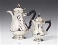 A Kassel silver coffee pot. Marks of Isaak Baucair, ca. 1770. - image-3