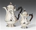 A Kassel silver coffee pot. Marks of Isaak Baucair, ca. 1770. - image-1