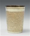 A Nuremberg silver gilt snakeskin beaker. Marks of Johann Höfler, 1670 - 73. - image-1