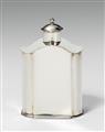 A Wismar silver tea caddy. Marks of Johannes Dietrich Gade, ca. 1750. - image-1