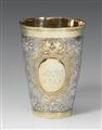 A Stralsund parcel gilt silver guild beaker - image-1