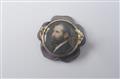 An 18k gold memorial brooch with a portrait miniature - image-2