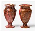 A pair of Russian Neoclassical carved rhodonite vases - image-1