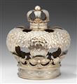 A Vienna parcel gilt silver Torah crown. Indistinct maker's mark "AS", late 19th C. - image-1