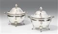 A pair of Augsburg silver tureens. Marks of Johann Jakob Hermann Grabe, 1793 - 95. - image-1