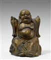 A bronze figure of Milefo, also called Budai. Late Qing dynasty. - image-1