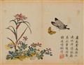 Verschiedene Künstler . 19. Jh. - 25 Blätter aus dem "Jieziyuan huazhuan" (Handbuch der Malerei aus dem Senfkorngarten) mit verschiedene Blüten (vier edlen Pflanzen), Insekten- und Vogel-Motiven, Berge und Stein... - image-3