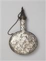 A mother-of-pearl and silver powder flask. Western India, possibly Gujarat - image-2