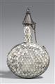 A mother-of-pearl and silver powder flask. Western India, possibly Gujarat - image-1