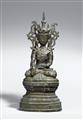 A Burmese bronze figure of Jamuphati Buddha. 19th century - image-2