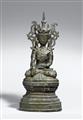 A Burmese bronze figure of Jamuphati Buddha. 19th century - image-1