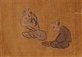 Four drawings attributed to Iwasa Katsushige (? - 1673), and one drawing by an unidentified painter - image-3