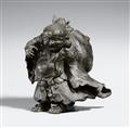 Zwei Figuren des Hotei. Bronze. 19. Jh. - image-1