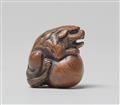 Three boxwood netsuke. 19th century - image-10