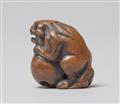 Three boxwood netsuke. 19th century - image-12