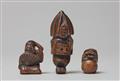 Three boxwood netsuke. 19th century - image-1