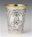 A Swedish Baroque parcel gilt silver beaker - image-1