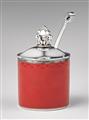 A Copenhagen silver mustard pot and spoon, no. 815 - image-1