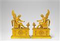 A pair of French Empire ormolu chenet - image-1