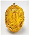 A Russian gilt metal easter egg with biblical scenes - image-2