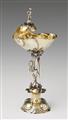 A parcel gilt Nuremberg silver shell chalice - image-1