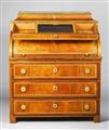 An inlaid Neoclassical cylinder bureau - image-5