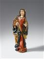 Südtirol, circa 1470/1480 - A carved pinewood figure of the Virgin from an Annunciation(?), South Tyrol, circa 1470/1480 - image-1