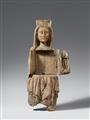 Probably Central Rhine Region, 14th century - A 14th century carved wood figure of the Virgin as a shrine, presumably Central Rhine Region - image-2