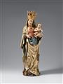 Swabia, circa 1470/1480 - A Swabian carved wooden figure of the Virgin and Child, circa 1470/1480 - image-1