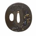 Tsuba. Shibuichi. 19. Jh. - image-1