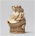 An ivory netsuke of Kiyohime. First half 19th century - image-3