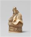 An ivory netsuke of Kiyohime. First half 19th century - image-4