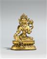 A Tibetan gilt bronze figure of a Green Tara. 17th/18th century - image-1