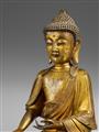 A gilt bronze figure of Buddha Shakyamuni. 17th/18th century - image-5