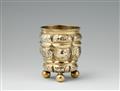 An Augsburg silver gilt gadrooned beaker - image-1