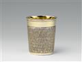 An Augsburg silver gilt snakeskin beaker - image-1