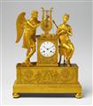 A Parisian Charles X pendulum clock depicting Psyche and Cupid - image-1