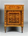 Two Neoclassical marquetry chests of drawers - image-3