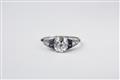 A Belle Epoque platinum diamond solitaire ring - image-1