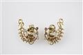 A pair of 18k gold tourbillion clip earrings - image-1