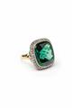A gentleman's 14k gold and tourmaline ring - image-1