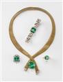 An 18k woven gold, tourmaline, and diamond collier - image-2